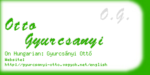 otto gyurcsanyi business card