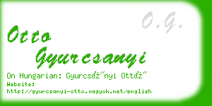 otto gyurcsanyi business card